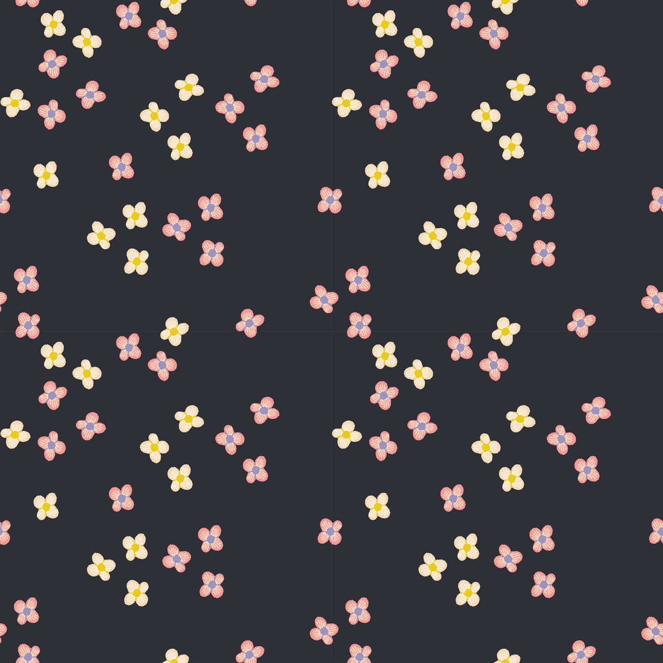 Baumwolle Patchwork - Ruby Star Society - Favorite Flowers - Blossom - Soft Black
